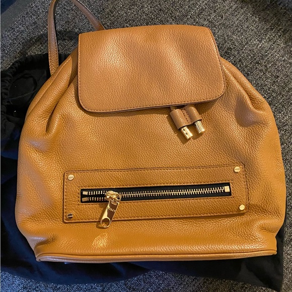 Milly Tan Leather Backpack New without tags main image 10